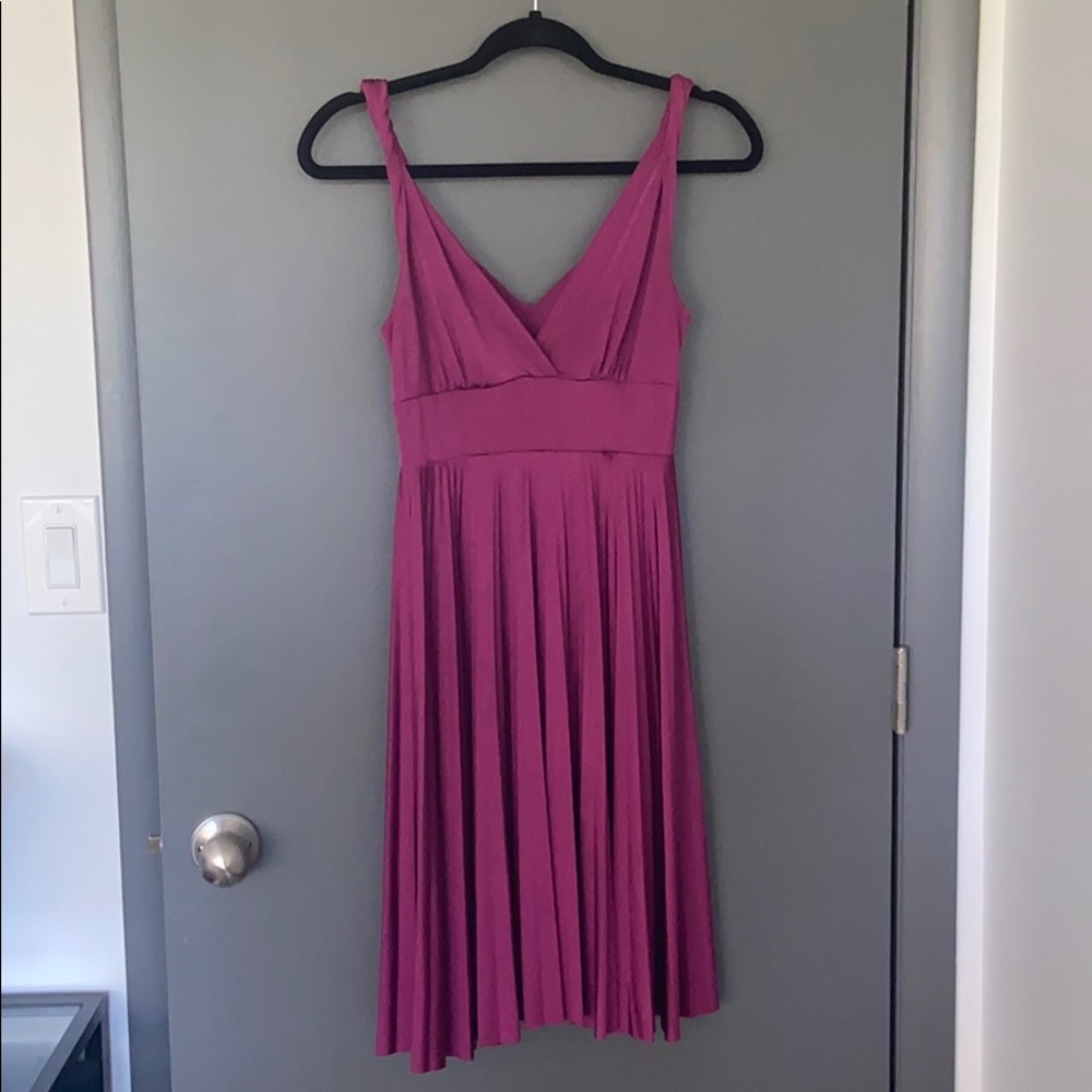 EUC Silky pleated dress by Soprano